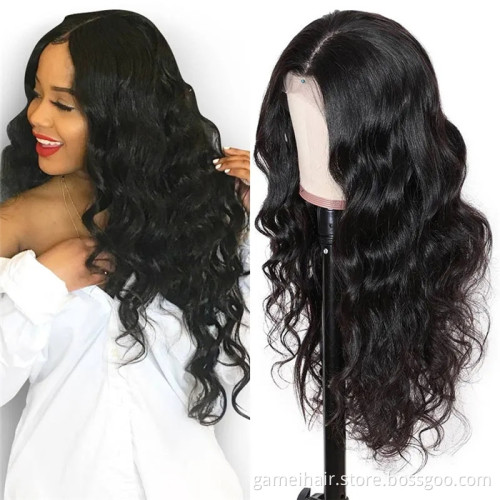 Body Wave Wig For Black Women Treasparent Lace Frontal Closure Raw Peruvian Virgin Human Hair Glueless Hd Full Lace Front Wig